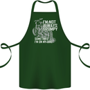 Im Not Always Grumpy Biker Motorcycle Biker Cotton Apron 100% Organic Forest Green