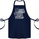 Im Not Always Grumpy Biker Motorcycle Biker Cotton Apron 100% Organic Navy Blue