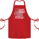 Im Not Always Grumpy Biker Motorcycle Biker Cotton Apron 100% Organic Red