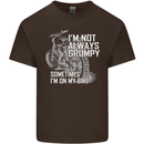 Im Not Always Grumpy Biker Motorcycle Biker Kids T-Shirt Childrens Chocolate