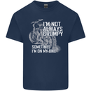 Im Not Always Grumpy Biker Motorcycle Biker Kids T-Shirt Childrens Navy Blue
