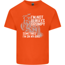 Im Not Always Grumpy Biker Motorcycle Biker Kids T-Shirt Childrens Orange