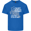 Im Not Always Grumpy Biker Motorcycle Biker Kids T-Shirt Childrens Royal Blue