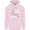 Im Not Always Grumpy Biker Motorcycle Biker Mens 80% Cotton Hoodie Light Pink