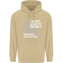 Im Not Always Grumpy Biker Motorcycle Biker Mens 80% Cotton Hoodie Sand