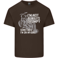 Im Not Always Grumpy Biker Motorcycle Biker Mens Cotton T-Shirt Tee Top Dark Chocolate