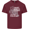 Im Not Always Grumpy Biker Motorcycle Biker Mens Cotton T-Shirt Tee Top Maroon