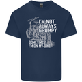 Im Not Always Grumpy Biker Motorcycle Biker Mens Cotton T-Shirt Tee Top Navy Blue