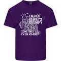 Im Not Always Grumpy Biker Motorcycle Biker Mens Cotton T-Shirt Tee Top Purple