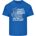 Im Not Always Grumpy Biker Motorcycle Biker Mens Cotton T-Shirt Tee Top Royal Blue
