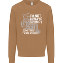 Im Not Always Grumpy Biker Motorcycle Biker Mens Sweatshirt Jumper Caramel Latte