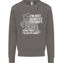 Im Not Always Grumpy Biker Motorcycle Biker Mens Sweatshirt Jumper Charcoal