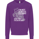 Im Not Always Grumpy Biker Motorcycle Biker Mens Sweatshirt Jumper Purple