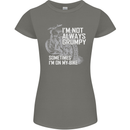 Im Not Always Grumpy Biker Motorcycle Biker Womens Petite Cut T-Shirt Charcoal