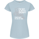 Im Not Always Grumpy Biker Motorcycle Biker Womens Petite Cut T-Shirt Light Blue