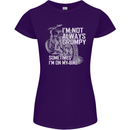 Im Not Always Grumpy Biker Motorcycle Biker Womens Petite Cut T-Shirt Purple