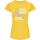 Im Not Always Grumpy Biker Motorcycle Biker Womens Petite Cut T-Shirt Yellow