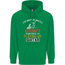 Im Not Always Grumpy Guitar Funny Guitarist Childrens Kids Hoodie Irish Green