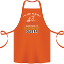 Im Not Always Grumpy Guitar Funny Guitarist Cotton Apron 100% Organic Orange