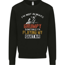 Im Not Always Grumpy Guitar Funny Guitarist Kids Sweatshirt Jumper Black
