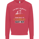 Im Not Always Grumpy Guitar Funny Guitarist Kids Sweatshirt Jumper Heliconia