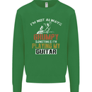 Im Not Always Grumpy Guitar Funny Guitarist Kids Sweatshirt Jumper Irish Green
