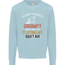 Im Not Always Grumpy Guitar Funny Guitarist Kids Sweatshirt Jumper Light Blue