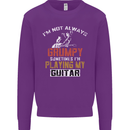 Im Not Always Grumpy Guitar Funny Guitarist Kids Sweatshirt Jumper Purple