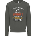 Im Not Always Grumpy Guitar Funny Guitarist Kids Sweatshirt Jumper Storm Grey
