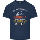 Im Not Always Grumpy Guitar Funny Guitarist Kids T-Shirt Childrens Navy Blue