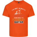 Im Not Always Grumpy Guitar Funny Guitarist Kids T-Shirt Childrens Orange