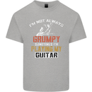 Im Not Always Grumpy Guitar Funny Guitarist Kids T-Shirt Childrens Sports Grey