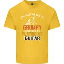 Im Not Always Grumpy Guitar Funny Guitarist Kids T-Shirt Childrens Yellow