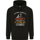 Im Not Always Grumpy Guitar Funny Guitarist Mens 80% Cotton Hoodie Black
