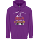 Im Not Always Grumpy Guitar Funny Guitarist Mens 80% Cotton Hoodie Purple