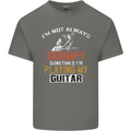 Im Not Always Grumpy Guitar Funny Guitarist Mens Cotton T-Shirt Tee Top Charcoal