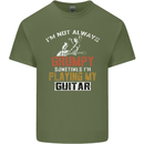 Im Not Always Grumpy Guitar Funny Guitarist Mens Cotton T-Shirt Tee Top Military Green