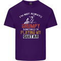 Im Not Always Grumpy Guitar Funny Guitarist Mens Cotton T-Shirt Tee Top Purple