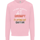 Im Not Always Grumpy Guitar Funny Guitarist Mens Sweatshirt Jumper Light Pink