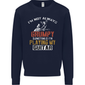Im Not Always Grumpy Guitar Funny Guitarist Mens Sweatshirt Jumper Navy Blue