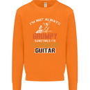 Im Not Always Grumpy Guitar Funny Guitarist Mens Sweatshirt Jumper Orange