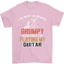 Im Not Always Grumpy Guitar Funny Guitarist Mens T-Shirt Cotton Gildan Light Pink