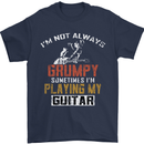 Im Not Always Grumpy Guitar Funny Guitarist Mens T-Shirt Cotton Gildan Navy Blue