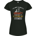 Im Not Always Grumpy Guitar Funny Guitarist Womens Petite Cut T-Shirt Black
