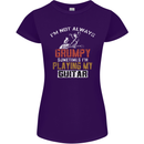 Im Not Always Grumpy Guitar Funny Guitarist Womens Petite Cut T-Shirt Purple