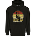 Im Not Old Classic Guitar Rock n Roll Punk Mens 80% Cotton Hoodie Black