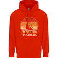 Im Not Old Classic Guitar Rock n Roll Punk Mens 80% Cotton Hoodie Bright Red