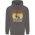 Im Not Old Classic Guitar Rock n Roll Punk Mens 80% Cotton Hoodie Charcoal