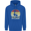 Im Not Old Classic Guitar Rock n Roll Punk Mens 80% Cotton Hoodie Royal Blue