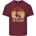 Im Not Old Classic Guitar Rock n Roll Punk Mens Cotton T-Shirt Tee Top Maroon